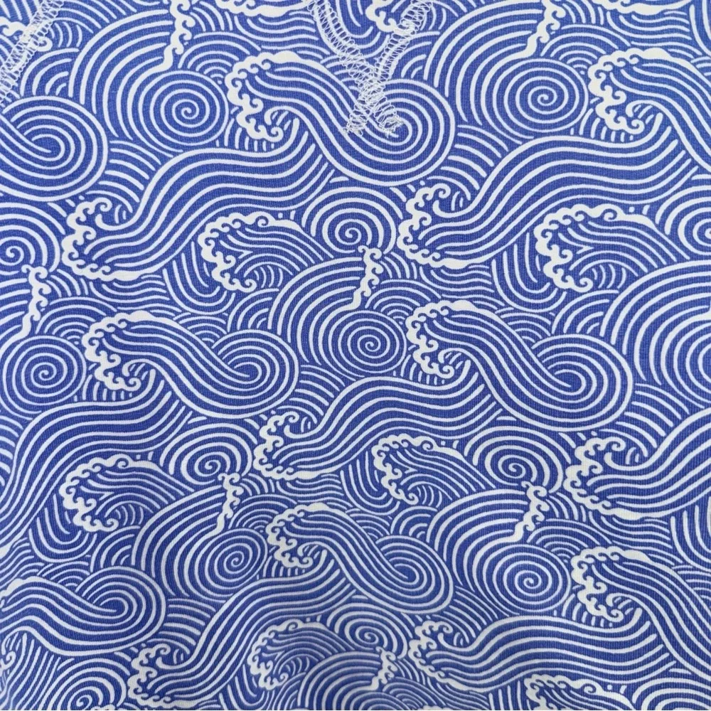 The Beaufort Bonnet Company Blue Wave Crewneck with White Trim